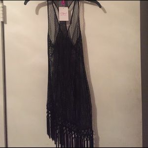 L'Agent by Agent Provocateur Fishnet Coverup/Top
