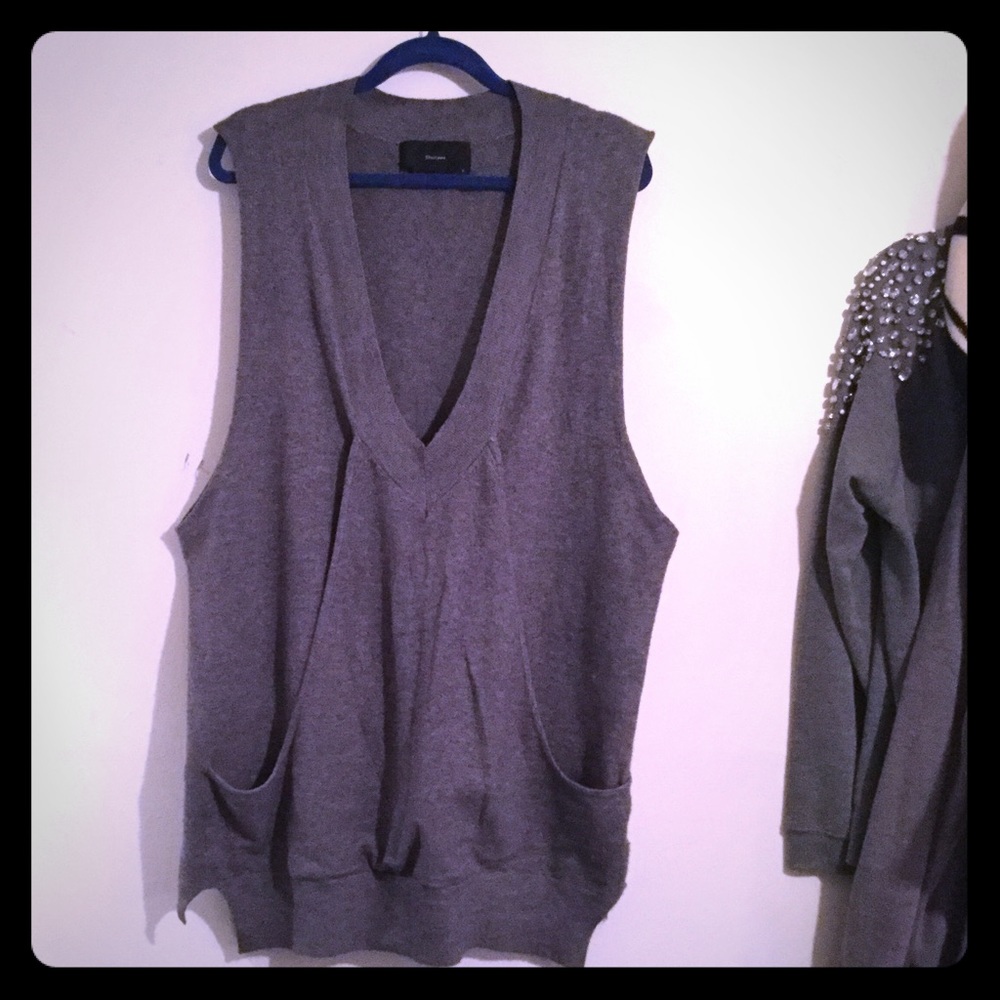 NWOT Shulami Deep V Neck With Cashmere