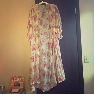 Forever 21 flower print kimono
