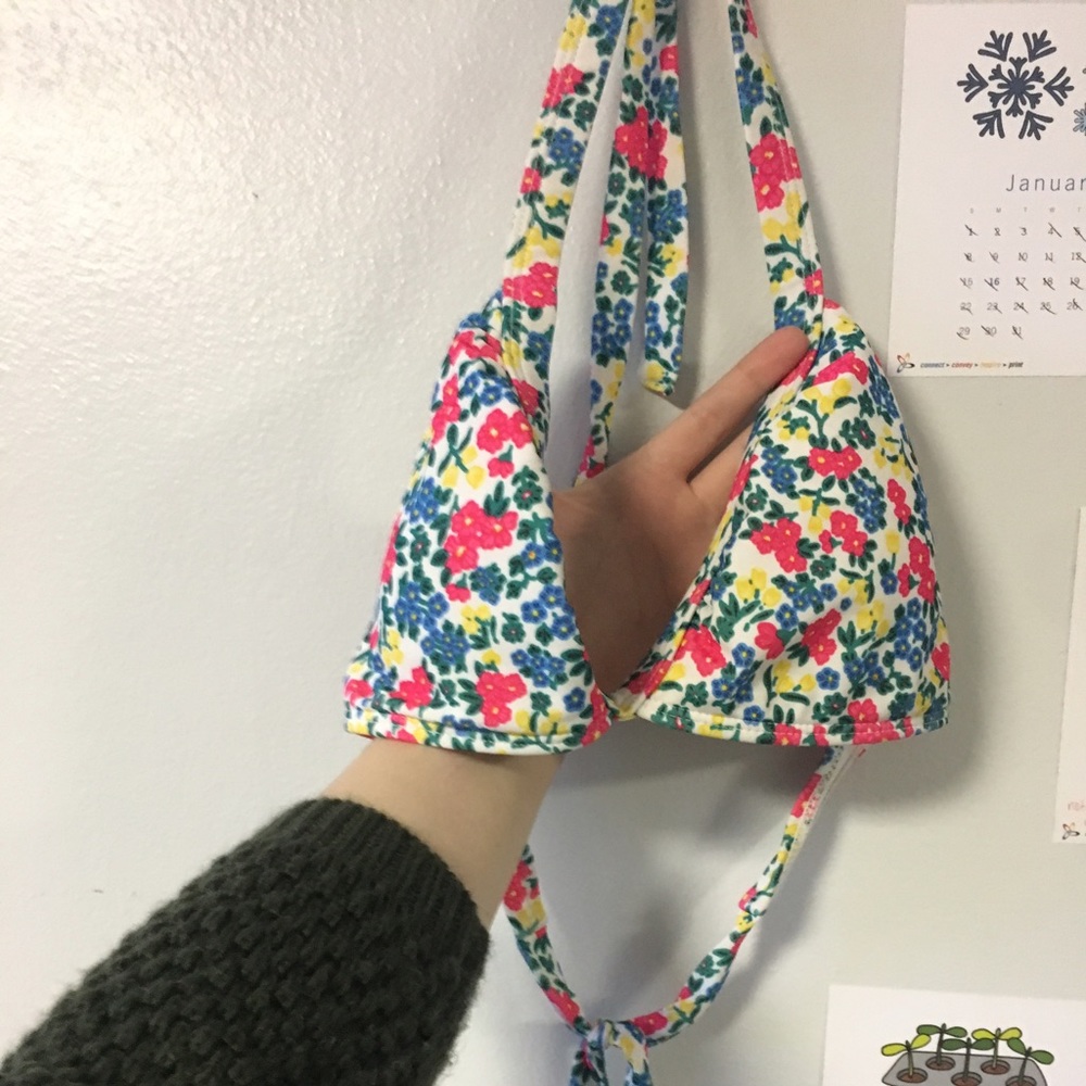 Hurley Floral Bikini Top