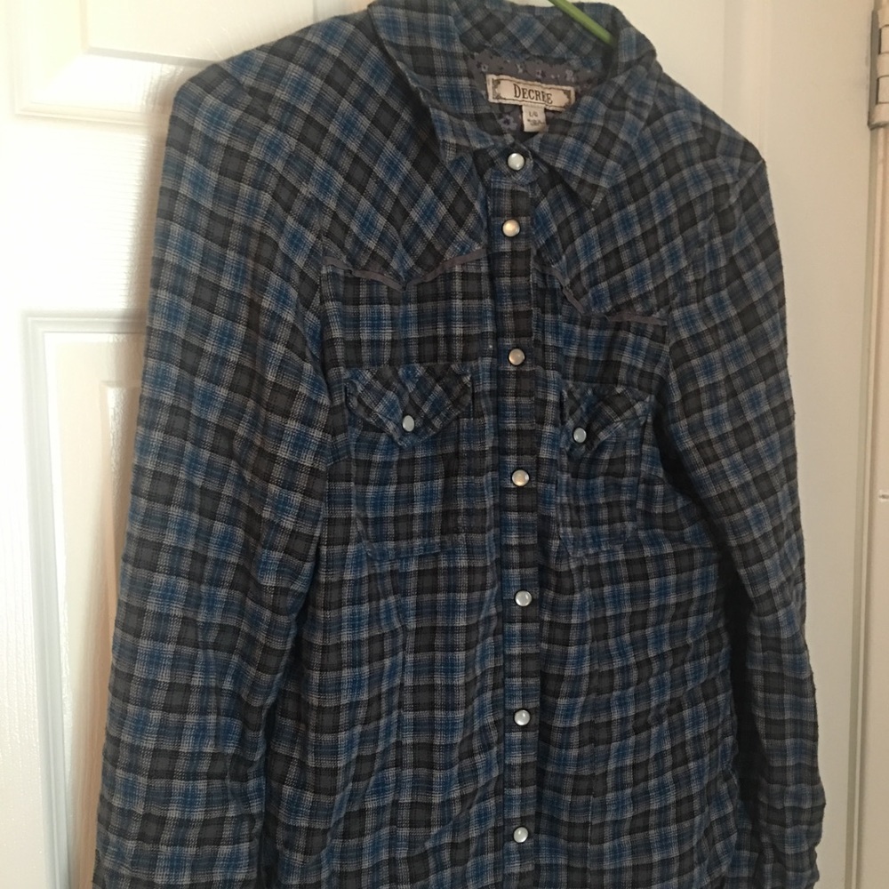 Blue flannel