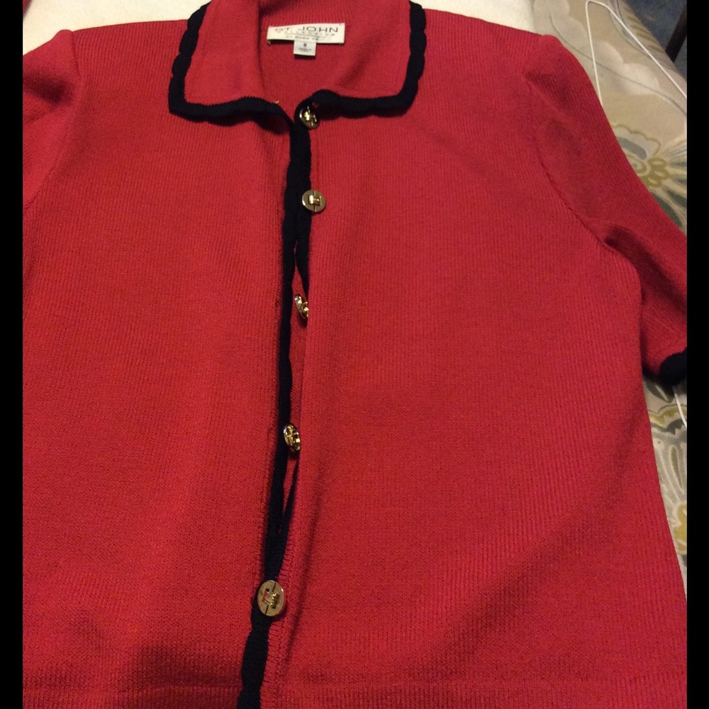 Red St. John Top/Jacket