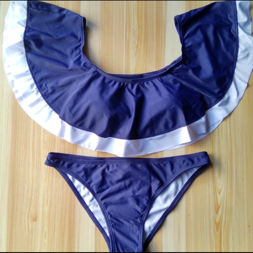 Blue/white bikini set sw233 - Picture 2 of 3