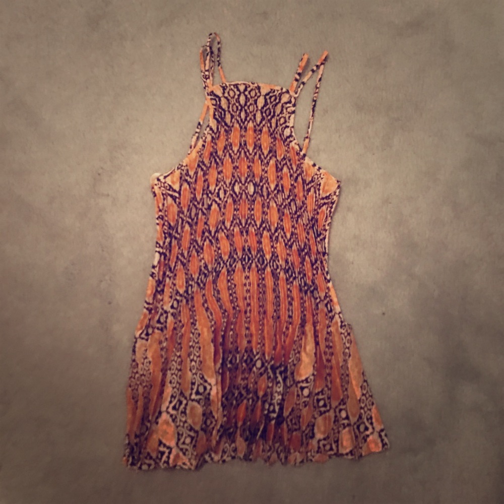 BCBGeneration pleated peplum tank