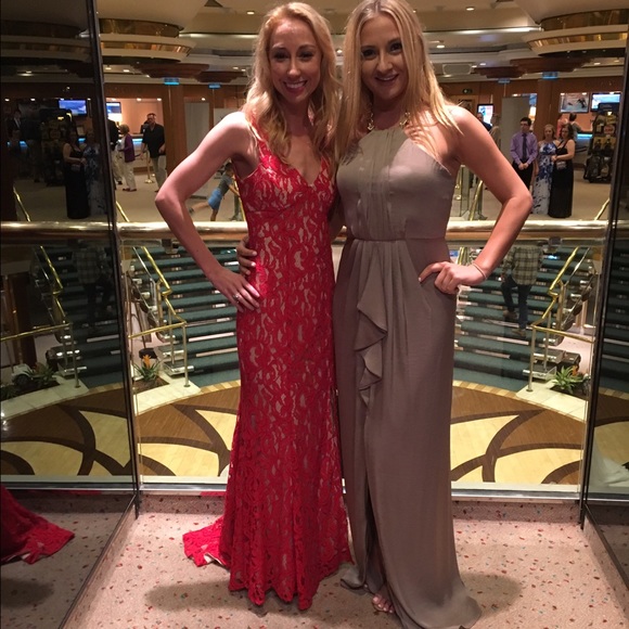 SOLD 🔥Red hot BCBG gown🔥 - Picture 2 of 8