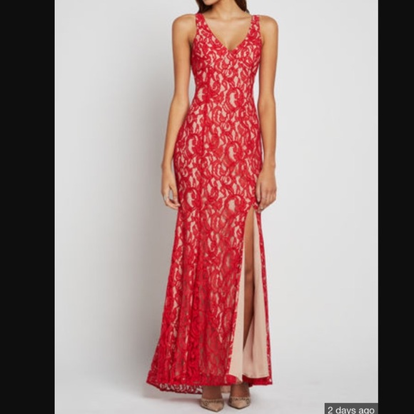 SOLD 🔥Red hot BCBG gown🔥 - Picture 4 of 8