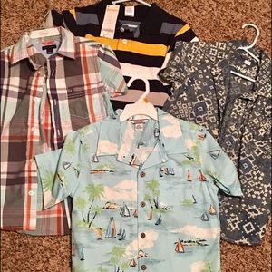 Lot of 4 boys shirts, name brands, size 5T