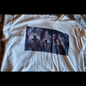 Brandy Melville Wolf Crop Top