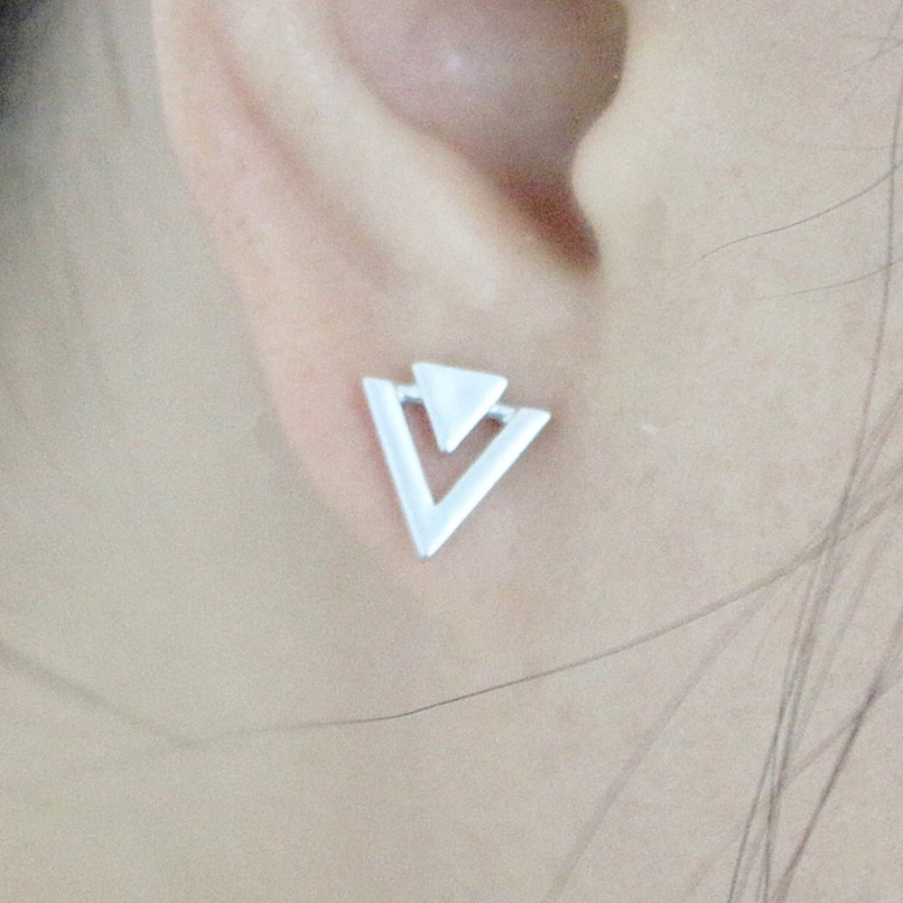 ✨ Chic Silver Gold Crystal Bling Ear Jacket Gift