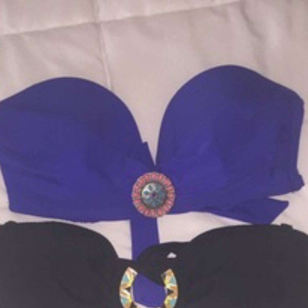 Blue swim top