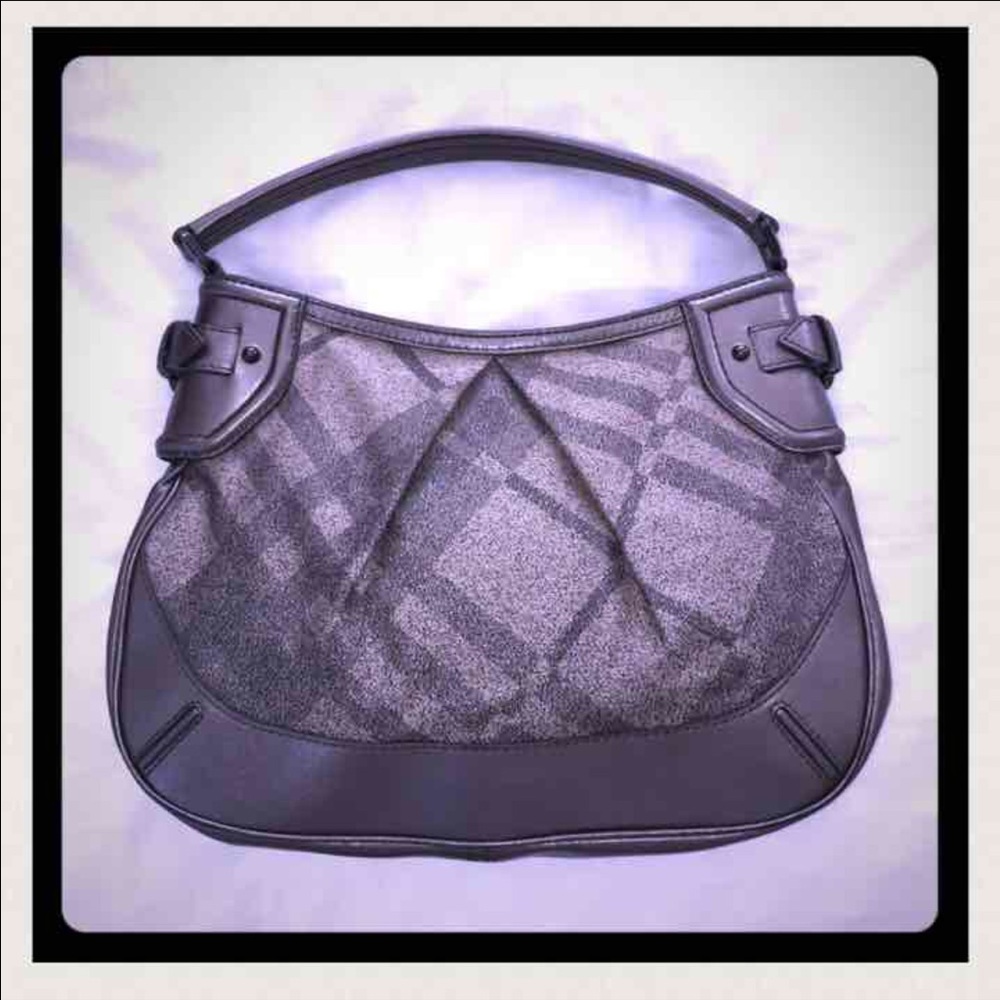 *AUTHENTIC* BURBERRY GREY BAG - Picture 1 of 4
