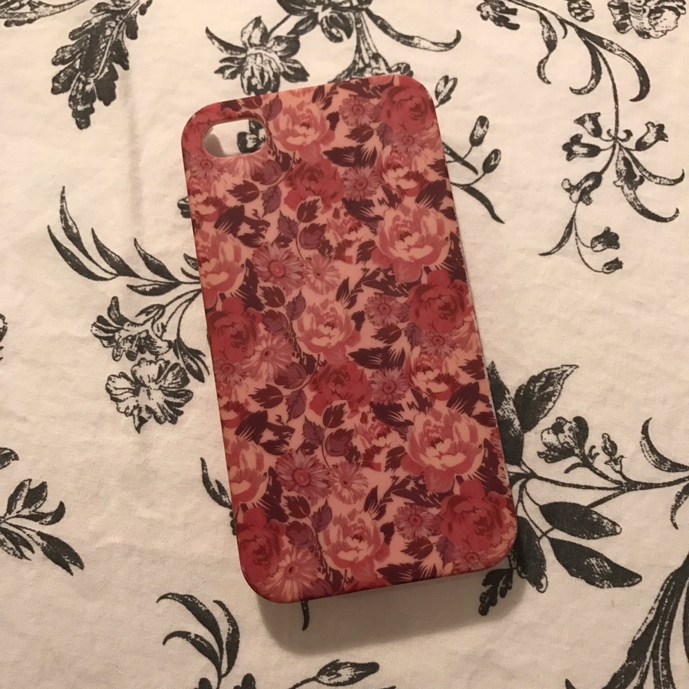 Pink Floral iPhone 4/4s Case
