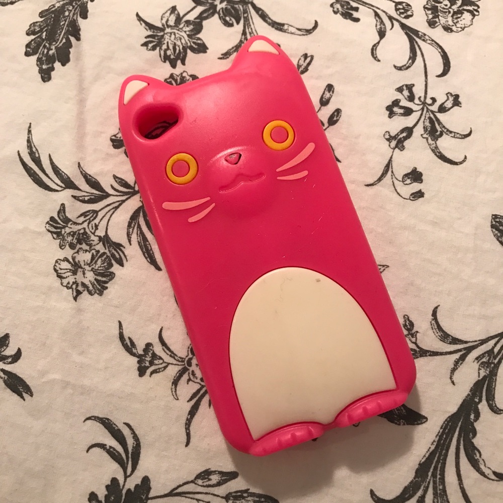 Cute Pink Cat iPhone 4/4s Case