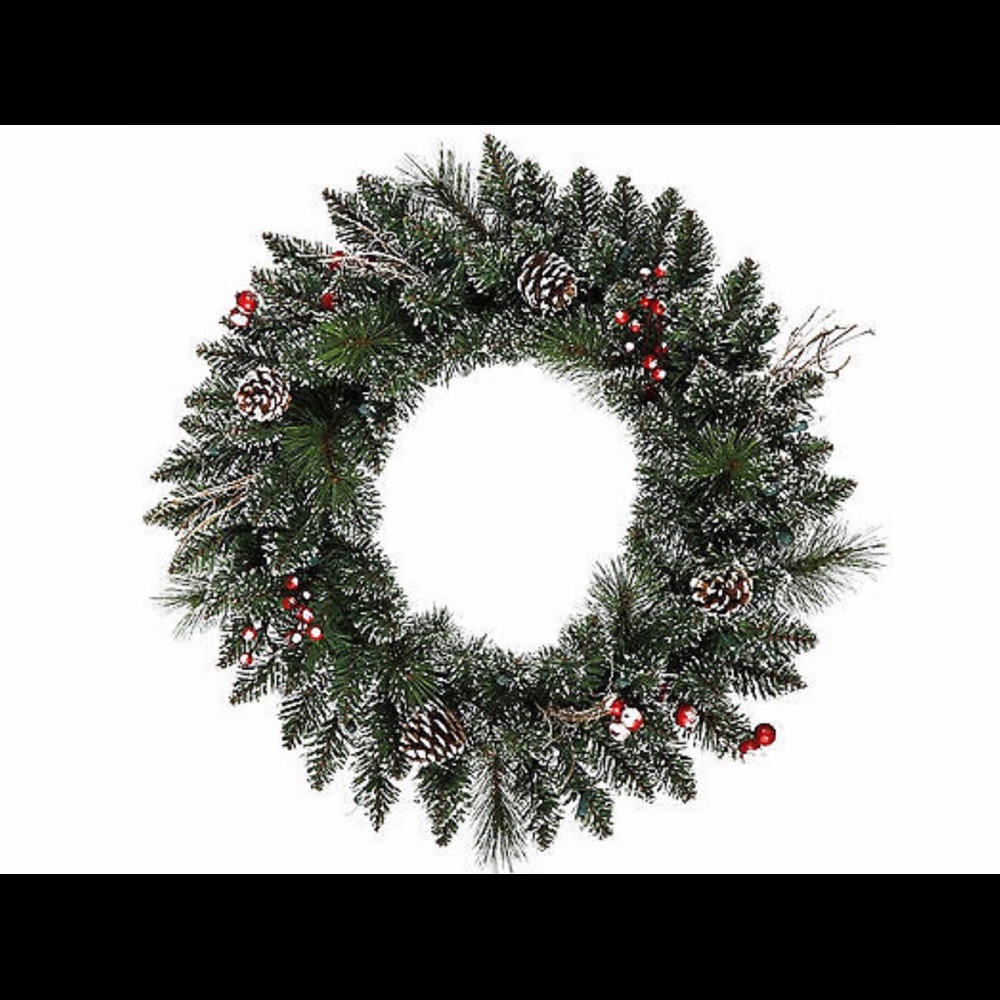 Holiday door wreath