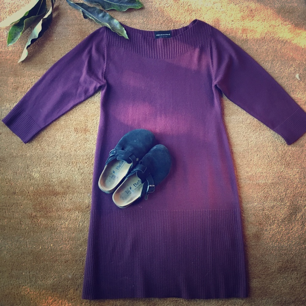 Purple Sweater Dress