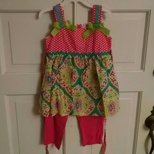 Polka Dot Pink, Green, Teal