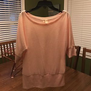 Light pink slouch top