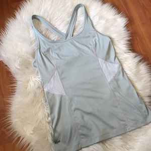 Lacoste Light cross back blue sport tank