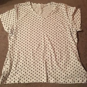 Polka dot short sleeved tshirt