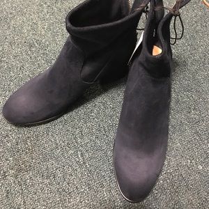 Brand New! Never worn! H&M Navy Suede boots!