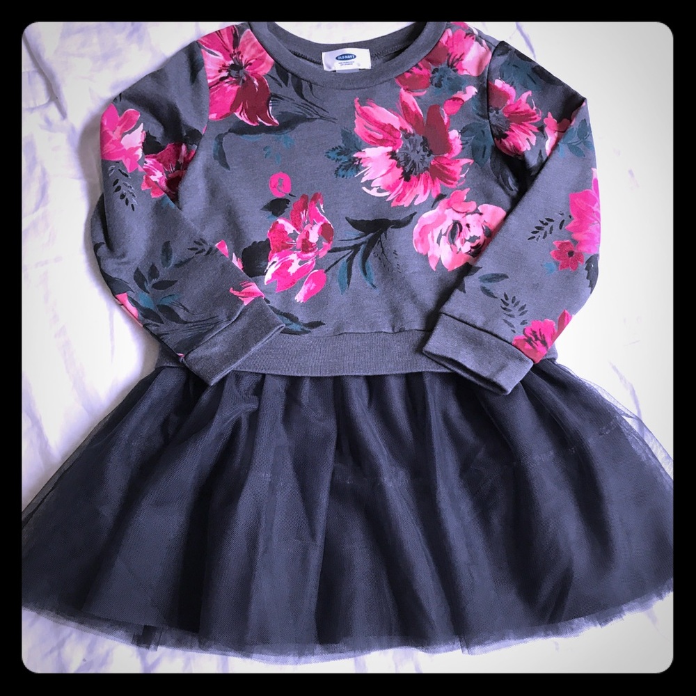 Toddler gray tutu dress