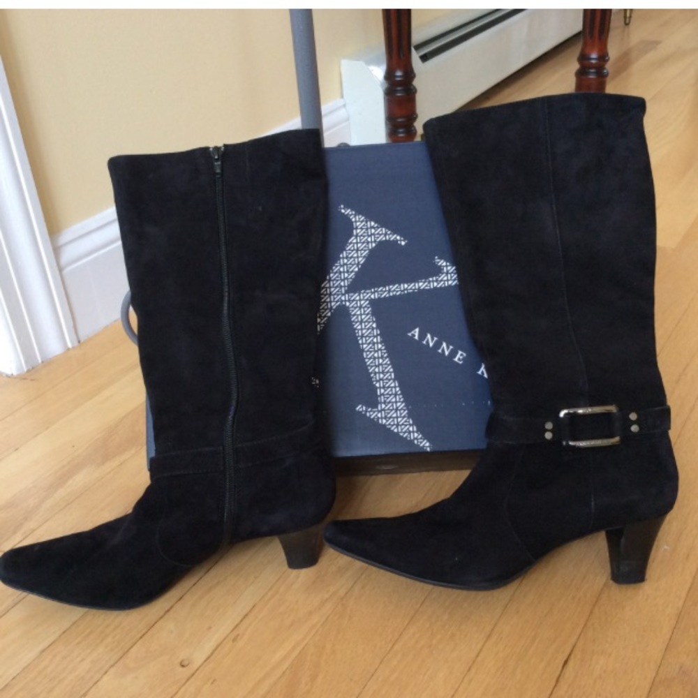 Anne Klein suede boots. Size 9