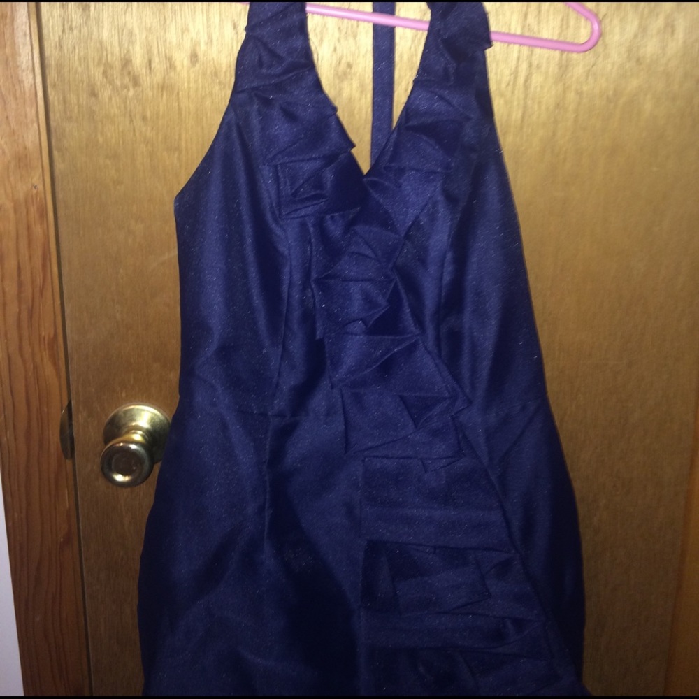 Vera Wang navy blue dress