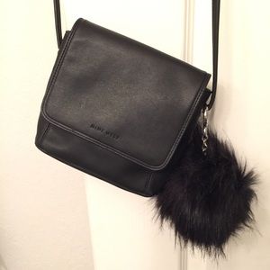 Mini black Nine West leather Crossbody bag