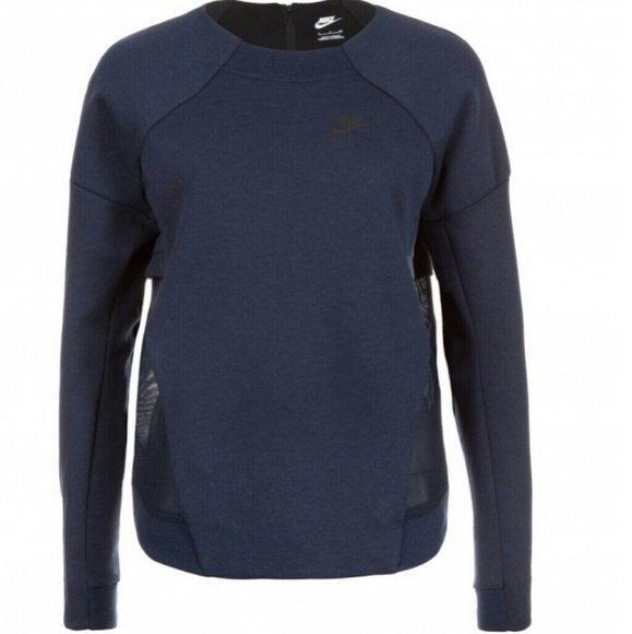 Brand New Nike Tech Mesh Fleece Crew Sweatshirt - Picture 4 of 5