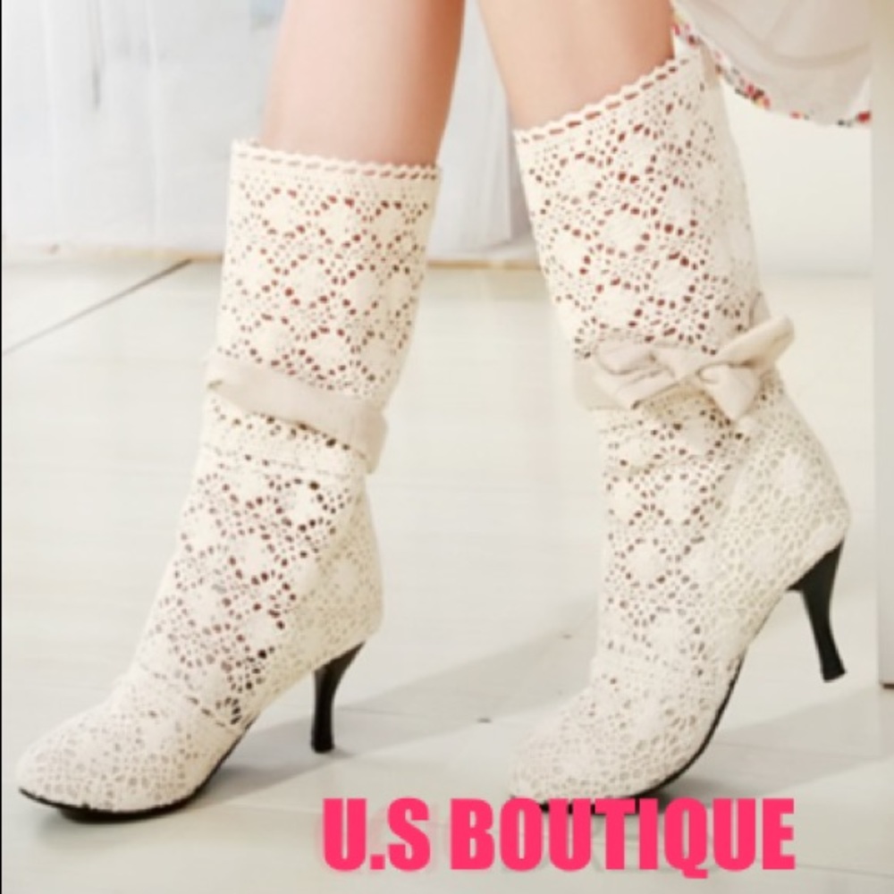 Bowknot Stiletto High-heel Boots