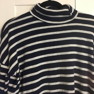 Striped Turtleneck Tunic/Top