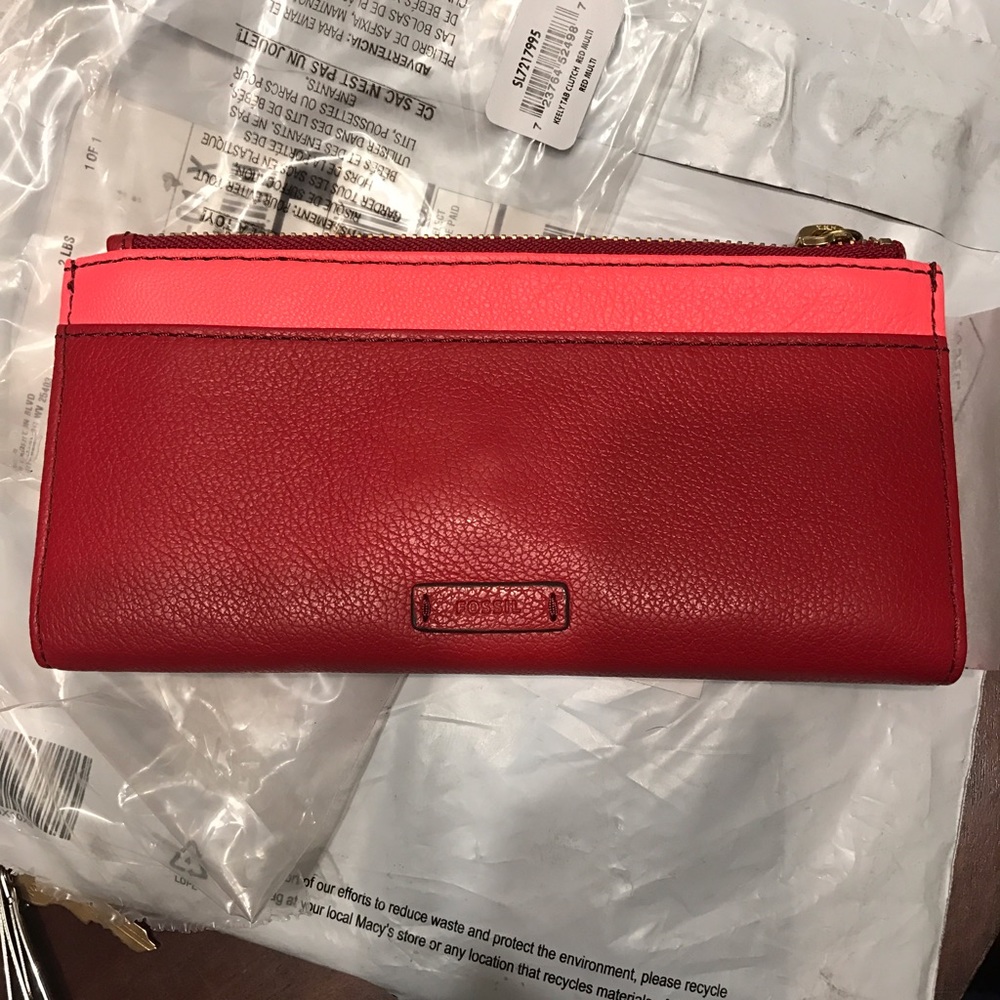 Last ONe Sold! NWT Fossil Keely Tab Wallet Clutch - Picture 5 of 6