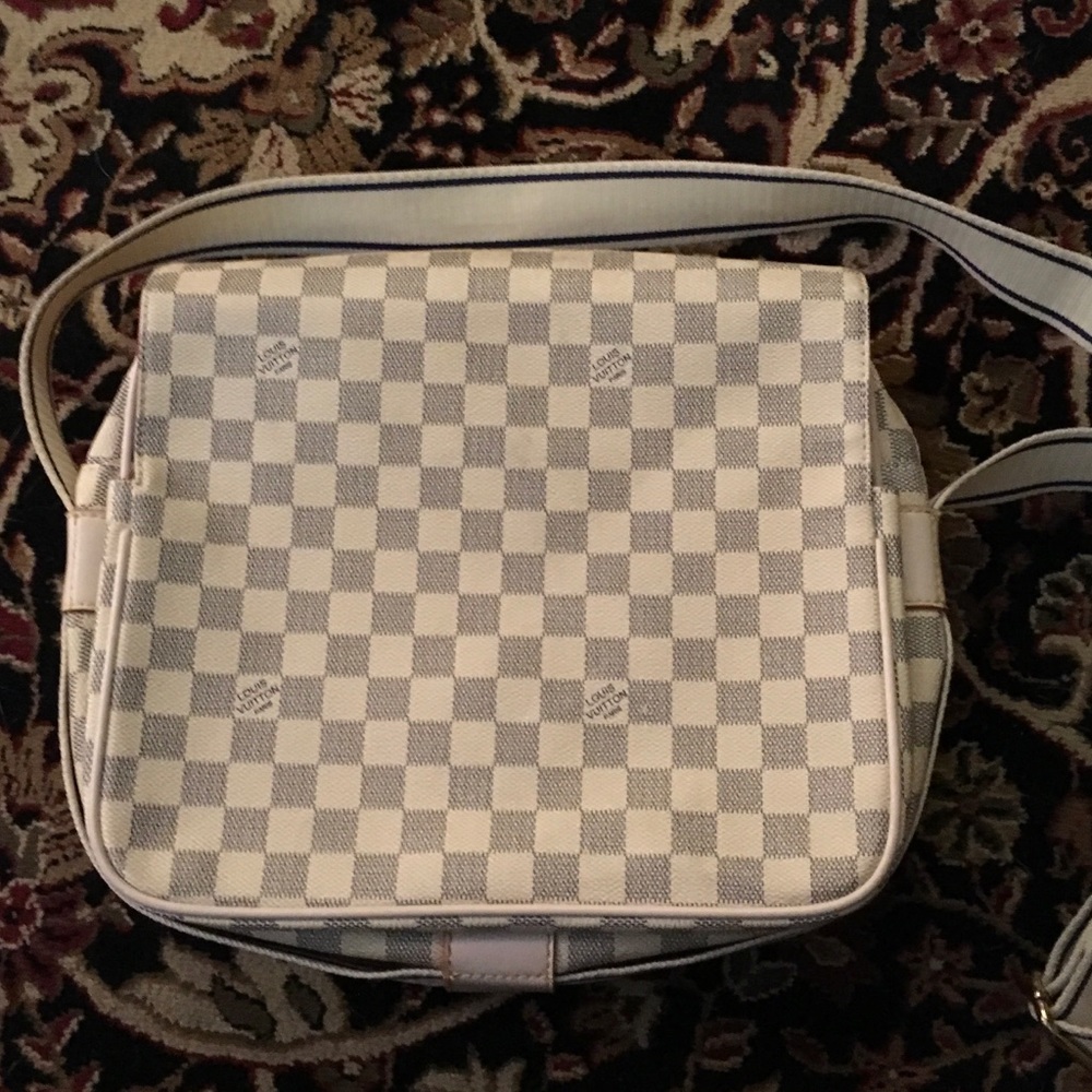 Louis Vuitton inspired messenger bag