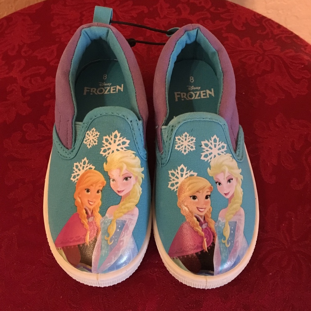 New Disney Frozen Canvas Slip on shoes