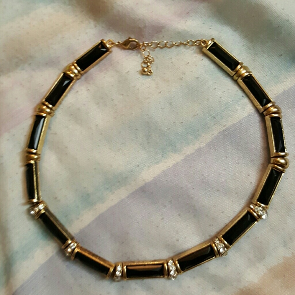 Black and gold necklace