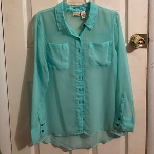 Cute sheer button down