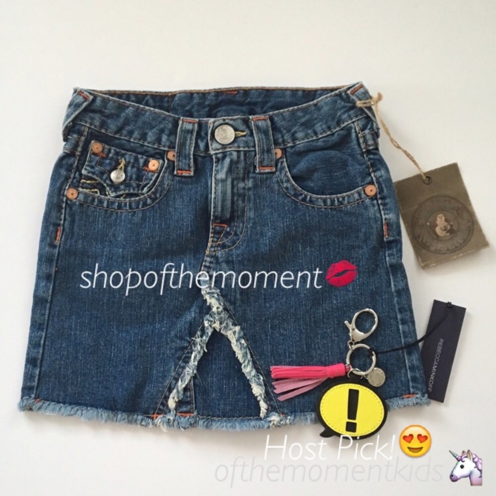 🦄 հթ⚡️True Religion Kids ʊ Girl's Lola Mini Skirt