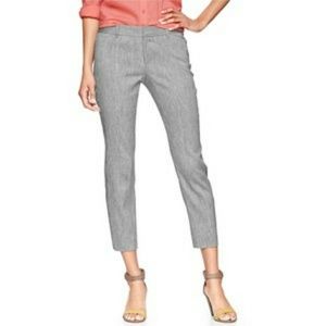 Gap slim cropped linen blemd pants