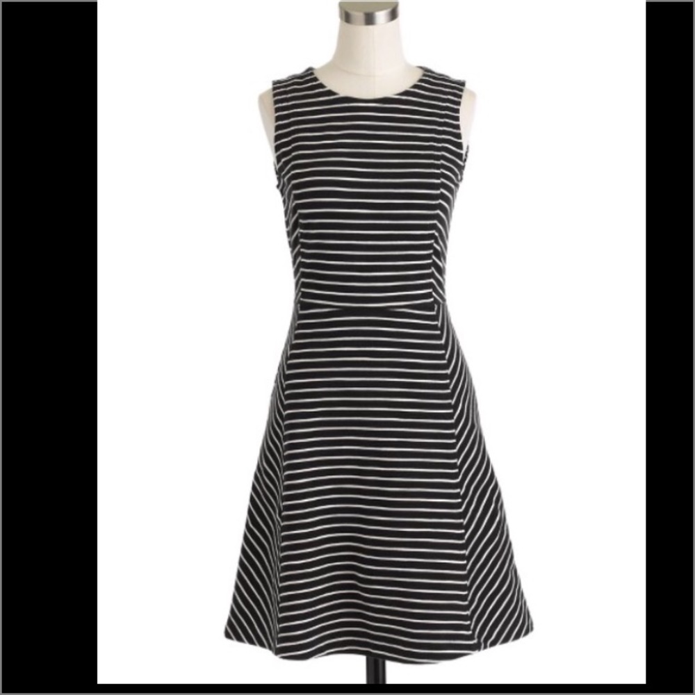 NEW J.Crew Paneled Stripe Dress Size 2