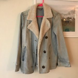 BP jean jacket with fur
