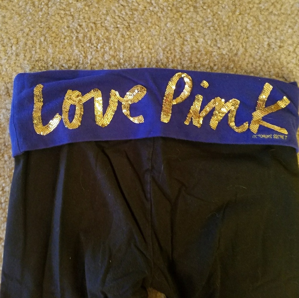 PINK crop yoga legging