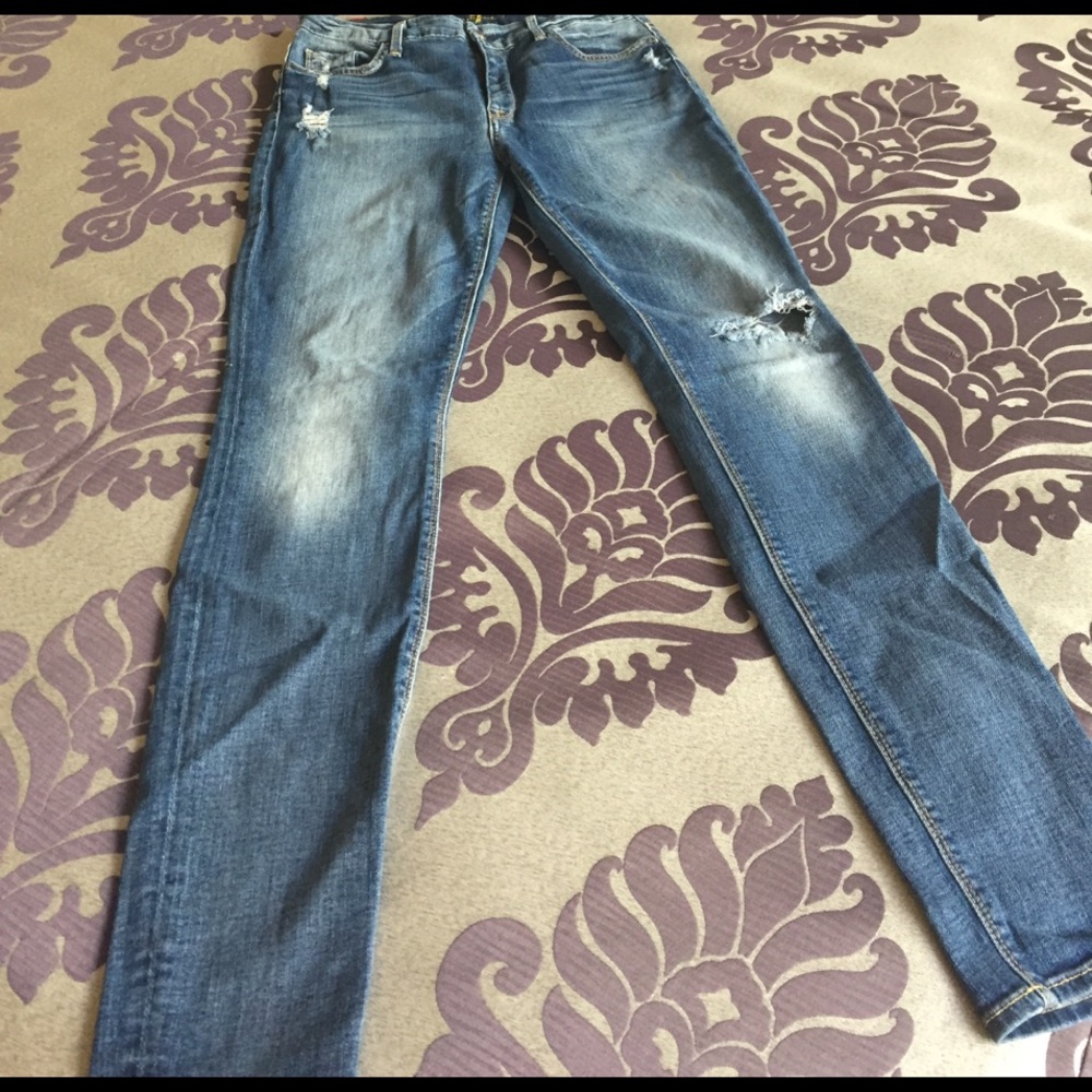 Seven skinny jeans with rips Size 30