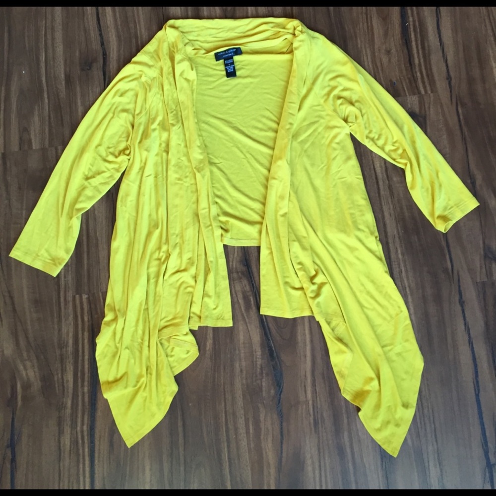 Yellow flowy cardigan