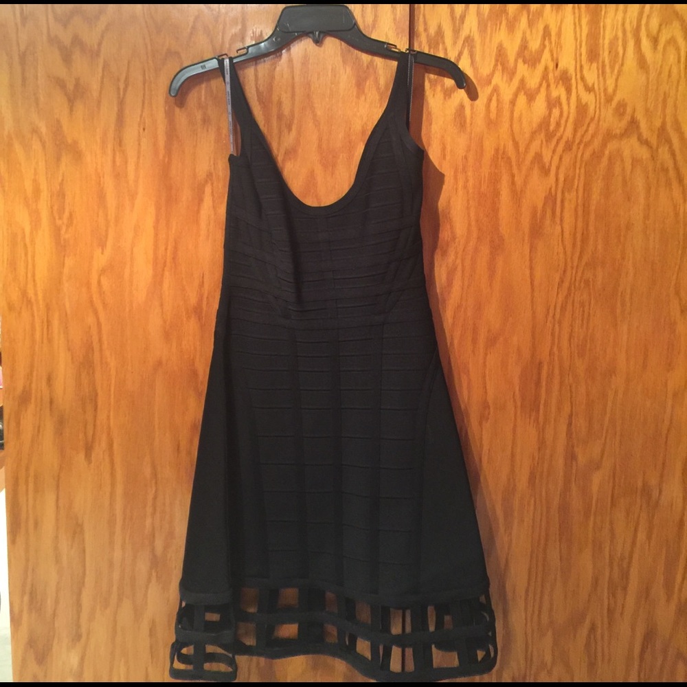 Herve Leger "Vivienne" bandage black dress