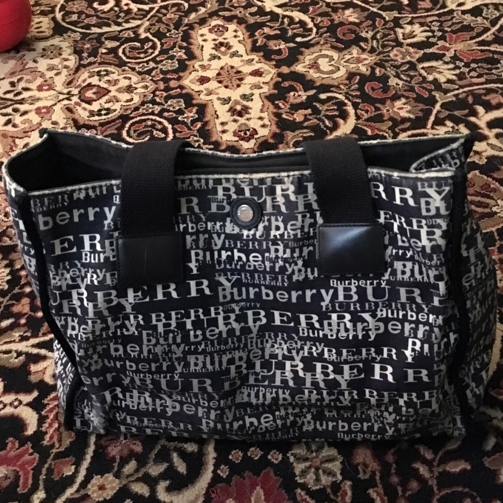 Burberry canvas tote
