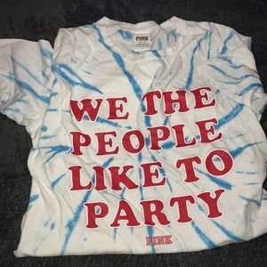 we the people like to party tie dye shirt