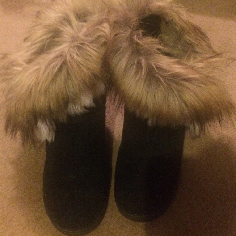 Furry boots