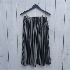 Parisian stripe J Crew Midi Skirt