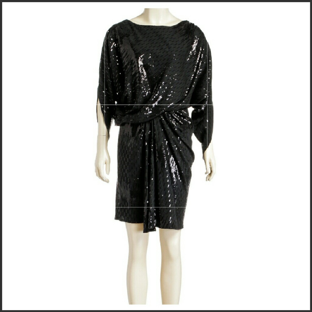 David Meister Black Cocktail Dress