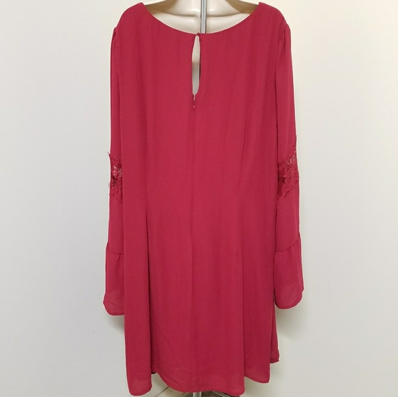 Speechless Halter Printed Shift Brandywine Dress - Picture 3 of 3